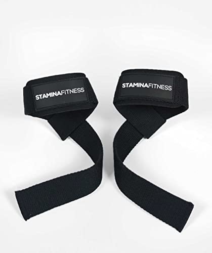 Stamina Fitness Unisex – Erwachsene Lifting Straps, Schwarz, Unica von Stamina Fitness