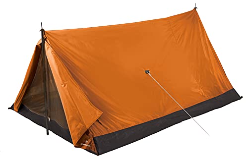Stansport Unisex-Erwachsene Scout A-Frame Backpackers Tent Zelt für 2 Personen, Orange/Abendrot im Zickzackmuster (Sunset Chevron) von StanSport
