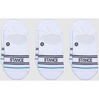 Stance Basic 3 Pack No Show Socks white von Stance