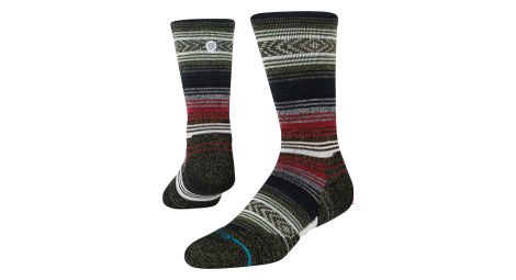 stance mid wool crew socke schwarz rot von Stance