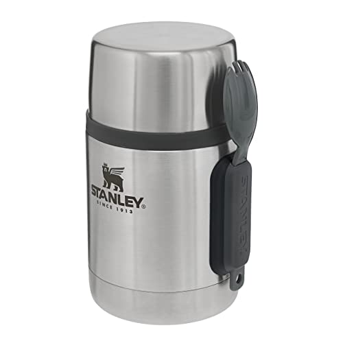 Stanley Adventure Stainless Steel All-In-One Thermobehälter für Essen mit Spork 532 ml - Edelstahl Warmhaltebehälter Essen - BPA-Frei - Hält 12 Stunden Heiß oder Kalt - Spülmaschinenfest von STANLEY