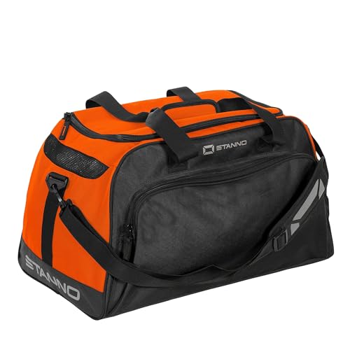 Stanno Sportbag - Merano - Fitness Tasche - Großer Sporttasche und Verstellbarer Schultergurt - Fussballtasche Herren/Damen - Trainingstasche - Schwarz - Größe One Size von Stanno