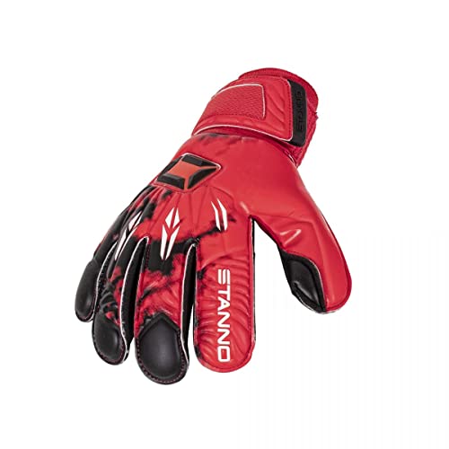 Stanno Torwarthandschuhe - Junior - Ultimate Grip JR II - Zuverlässiger Griff - Handschuhe für Den Ehrgeizigen Torhüter - Perfekte Passform - Rot - Größe 7 von Stanno