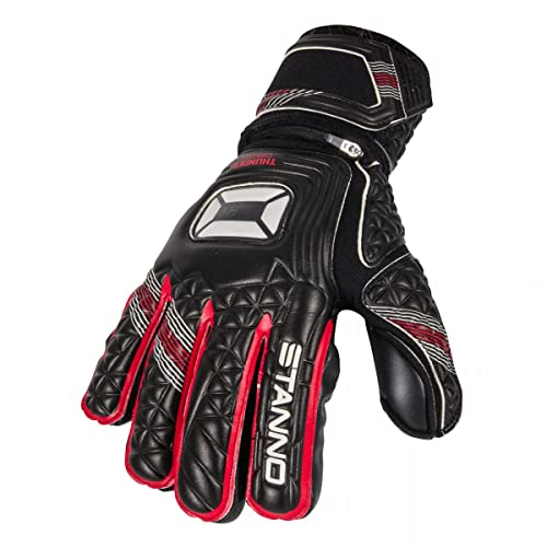 Stanno Torwarthandschuhe - Thunder V - Zuverlässiger Griff - Handschuhe für Den Ehrgeizigen Keeper - Perfekte Passform - Schwarz - Größe 8.5 von Stanno