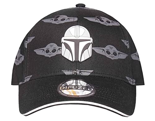Star Wars Difuzed The Mandalorian Curved Bill Cap Helmet Caps tzen von Star Wars