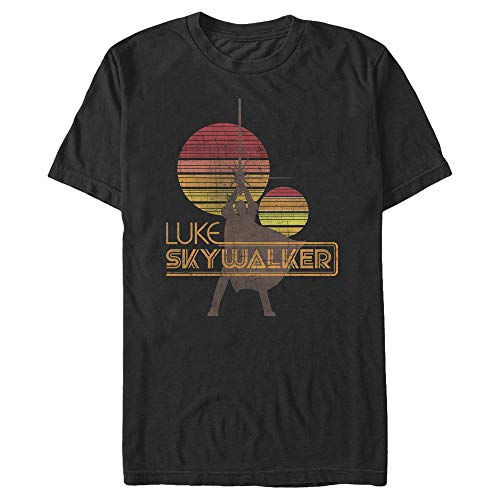 Star Wars Herren Skywalker Retro Sunset T-Shirt, M von Star Wars