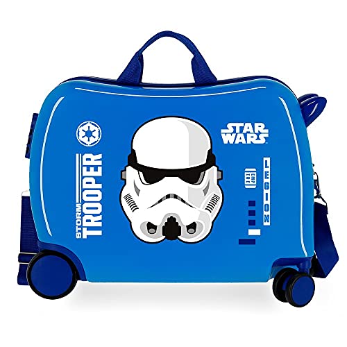 Star Wars Storm Kinderkoffer, Blau, 50 x 38 x 20 cm, starr, ABS, seitlicher Zahlenkombinationsverschluss, 34 l, 1,8 kg, 4 Räder, Handgepäck. von Star Wars