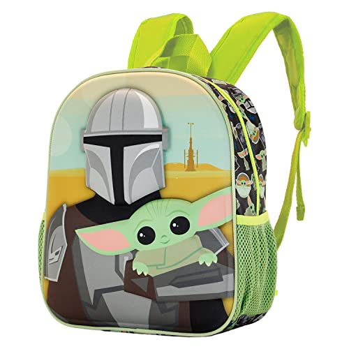 The Mandalorian Eyes-Kleiner 3D Rucksack, Grün, 26 x 31 cm, Kapazität 8,5 L von Star Wars