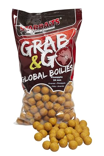 Starbaits Bouillettes Grab And Go Global Boilies Ananas, 2,5 kg, 24 mm, 20821 von Starbaits