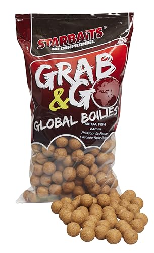 Starbaits Bouillettes Grab And Go Global Boilies Mega Fish – 2,5 kg – D.24 mm – 45491 von Starbaits