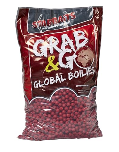 Starbaits Bouillettes Grab And Go Global Boilies Strawb Jam – 10 kg – D.14 mm – 16836 von Starbaits