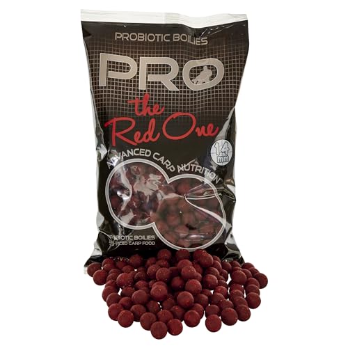 Starbaits Bouillettes Pro Red Boilies – 800 g – D.14 mm – Rouge – 17124 von Starbaits