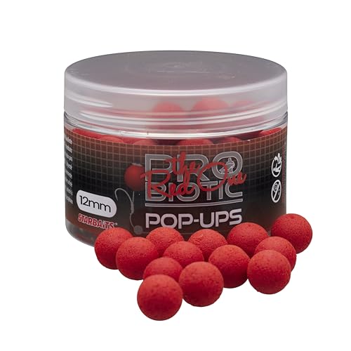 Starbaits Bouillettes Pro Red Pop Up – 50 g – D.12 mm – Rouge – 84106 von Starbaits