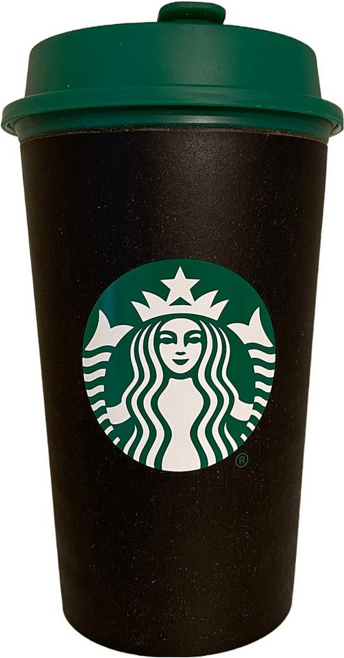 Starbucks Trinkflasche STARBUCKS 12oz Black Recycled Coffee Mug 355ml von Starbucks