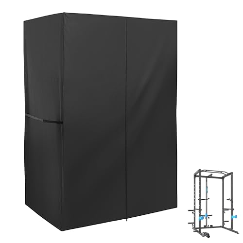 Starcrew Squat Rack Cover, Waterproof Power Cage Cover, Protective Power Rack Cover for Home Gym, Squat Cage Cover/Gym Rack Cover/Weight Lifting Rack Cover-141.7 cm x 101.6 cm x 203.2 cm von Starcrew