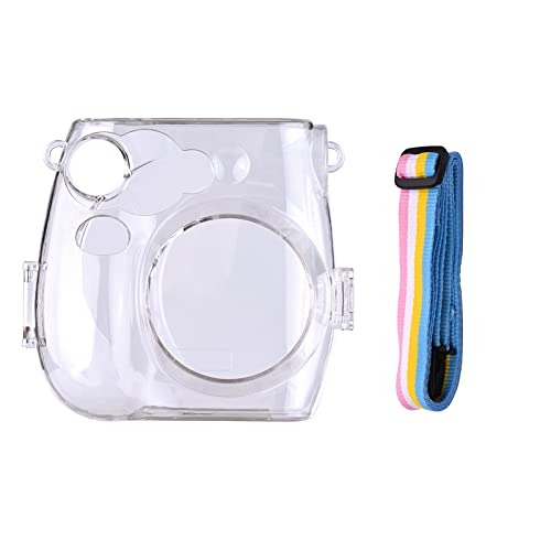 Staright Transparente Schutzhülle für Sofortbildkamera mit Regenbogen-Lanyard-Ersatz für Fujifilm Instax Mini 7s / 7c von Benkeg