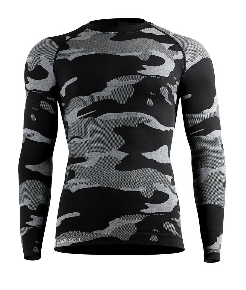 Stark Soul® Funktionsshirt Thermo-Funktionshirt Langarm Camouflage,Outdoor-Ski Unterwäsche,Herren von Stark Soul®