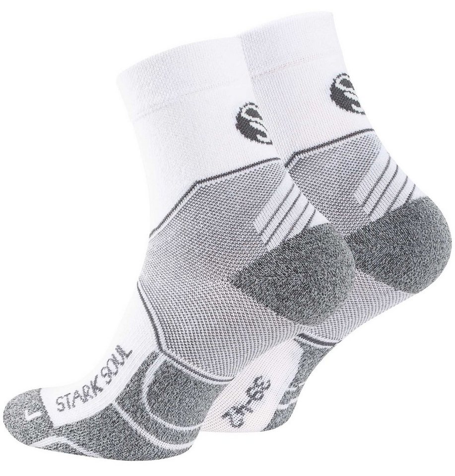 Stark Soul® Laufsocken Quarter Sport Socken, Performance - 2 Paar Laufsocken (2 Paar) Gepolsterte Sohle von Stark Soul®