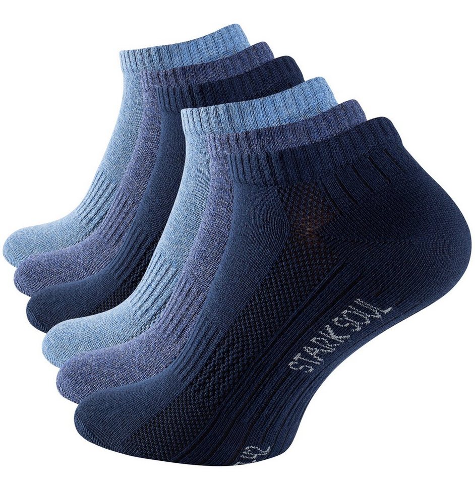 Stark Soul® Sneakersocken Sneaker Socken Mesh gekämmte Baumwolle, Premium Qualität, Unisex für Damen & Herren 6 Paar von Stark Soul®