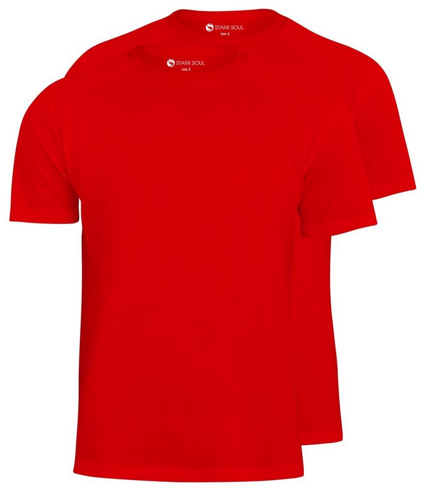 Stark Soul® T-Shirt T-Shirt, Baumwolle 2er Pack von Stark Soul®