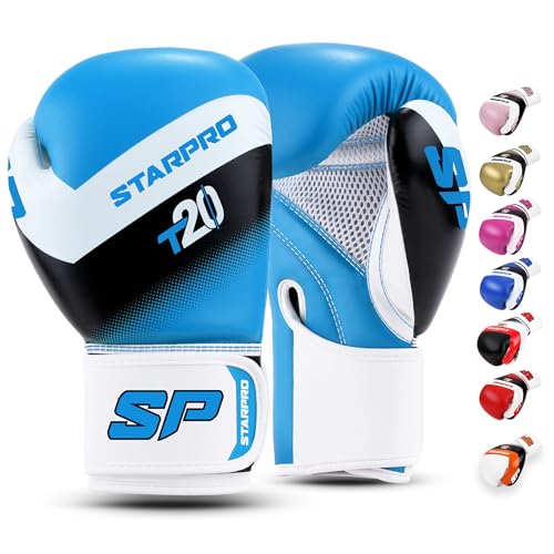 Starpro Boxhandschuhe für Harte Schläge & schnelles K.O. Boxhandschuhe Männer, Boxhandschuhe Damen, Box Handschuh Herren Set, Boxen Sport, Box Training, Box Handschuhe, Boxing Gloves von Starpro