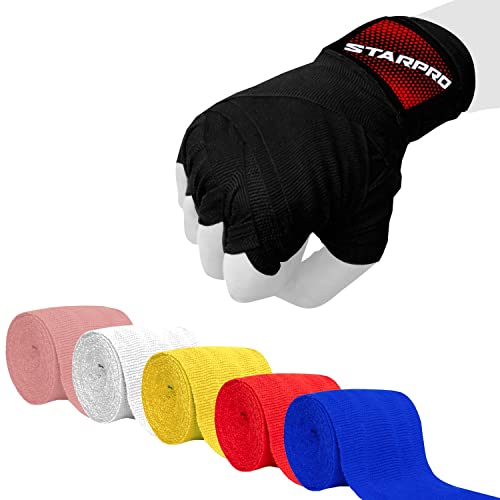 Starpro Boxbandagen Elastische Boxbandagen mit Daumenschlaufe 2,55m, 3,5m und 4,5m Für MMA, Kickboxen, Boxen Sport und Kampfsport Herren, Frauen & Kinder Langlebige Handgelenk Bandagen von Starpro