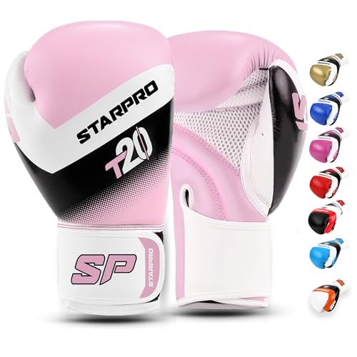 Starpro Boxhandschuhe für Harte Schläge & schnelles K.O. Boxhandschuhe Männer, Boxhandschuhe Damen, Box Handschuh Herren Set, Boxen Sport, Box Training, Box Handschuhe, Boxing Gloves von Starpro