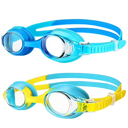 Starweh Schwimmbrille Kinder, Antibeschlag UV-Schutz Schwimmbrille für Kinder Junior Jungen Mädchen, Kinder Schwimmbrille mit tragbarer Tasche für 3-14 Jahre von Starweh