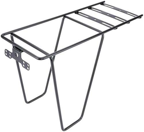 Steco Unisex – Erwachsene Tas-Mee Easy-fit Gepäckträgerverlängerung, schwarz matt, Einheitsgröße von Steco