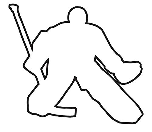 Steel Aufkleber Eishockey Torwart I Outline von Steel