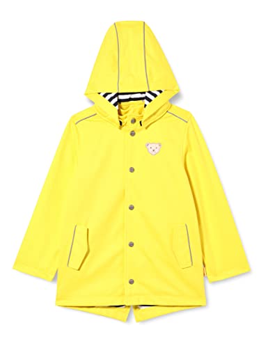 Steiff Unisex Kinder Softshelljacke Shell Jacke, Cyber Yellow, 104 EU von Steiff