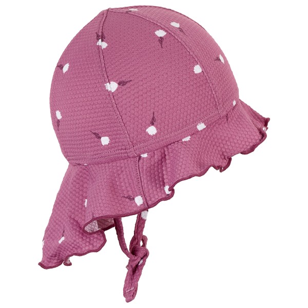 Sterntaler - Kid's Schirmmütze Nacken Blumen - Cap Gr 47 cm rosa von Sterntaler