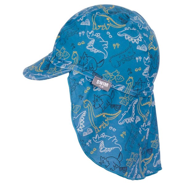 Sterntaler - Kid's Schirmmütze Nackenschutz Dino - Cap Gr 43 cm blau von Sterntaler