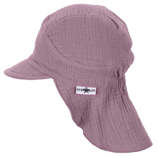 Sterntaler - Kid's Schirmmütze Nackenschutz Uni - Cap Gr 47 cm rosa von Sterntaler