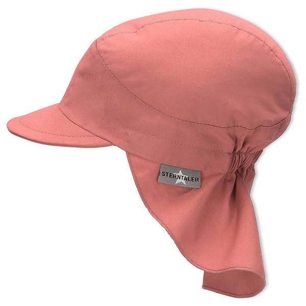 Sterntaler - Kid's Schirmmütze mit Nackenschutz Uni - Cap Gr 57 cm rosa von Sterntaler