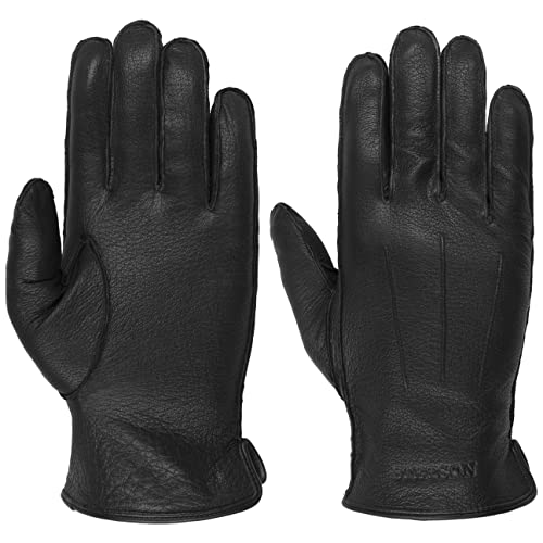 Stetson Classic Uni Goat Lederhandschuhe Handschuhe Fingerhandschuhe (9 HS - schwarz) von Stetson