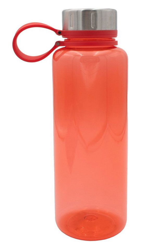 Steuber Trinkflasche Steel-Top, Kunststoff-Trinkflasche, mit Edelstahldeckel von Steuber