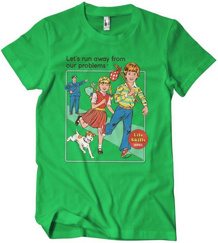 Steven Rhodes T-Shirt Let´s run away von Steven Rhodes