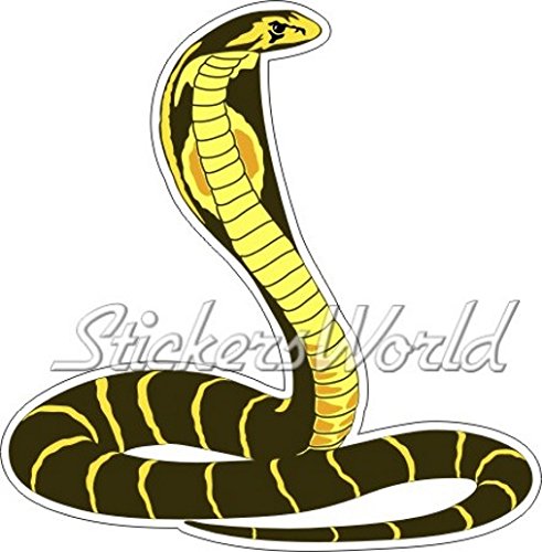 Cobra Schlange KingCobra Reptile 139,7 cm (140 mm) Vinyl Bumper Aufkleber, Aufkleber von StickersWorld