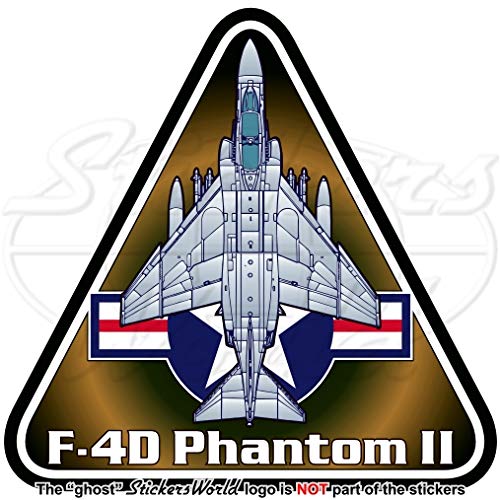 F-4 PHANTOM II USAF McDonnell Douglas F-4D USA Luftwaffe USA Flugzeuge 95mm Auto & Motorrad Aufkleber, Vinyl Sticker von StickersWorld