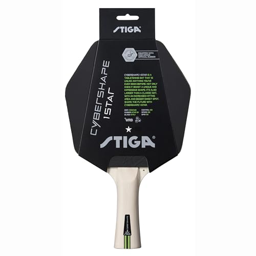 STIGA Tischtennisschläger Cybershape 1-Star - Optimaler Kontrolle und einzigartiger Form von Stiga
