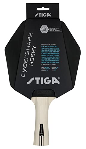 STIGA Tischtennisschläger Cybershape Hobby - Einfach zu Spielenden Ping Pong Schläger mit der Cybershape Form von Stiga