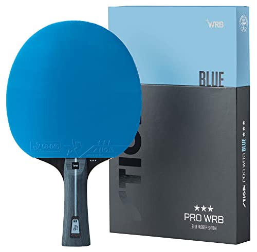 STIGA Tischtennisschläger Pro WRB Blue Edition - 3-Sterne Tischtennis Schläger mit Blauem Belag von Stiga
