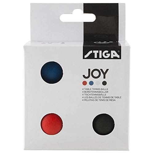 Stiga - Tischtennisbälle Joy, 4 Farben von Stiga