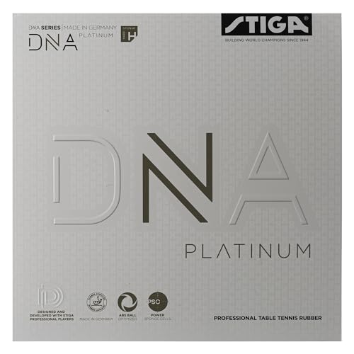 Stiga Unisex-Adult DNA Platinum H Tischtennisbelag, Schwarz, 2.3 von Stiga
