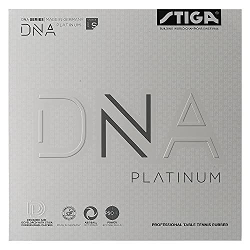 Stiga Unisex-Adult DNA Platinum S Tischtennisbelag, Rot, 2.3 von Stiga