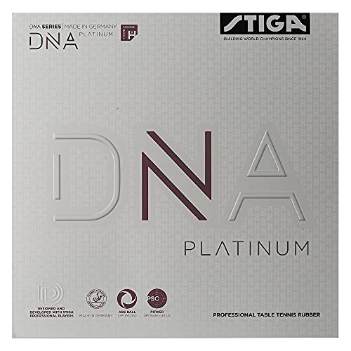 Stiga Unisex-Adult DNA Platinum XH Tischtennisbelag, Rot, 2.3 von Stiga