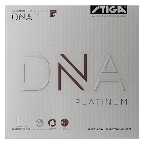Stiga Unisex-Adult DNA Platinum XH Tischtennisbelag, Schwarz, 2.3 von Stiga