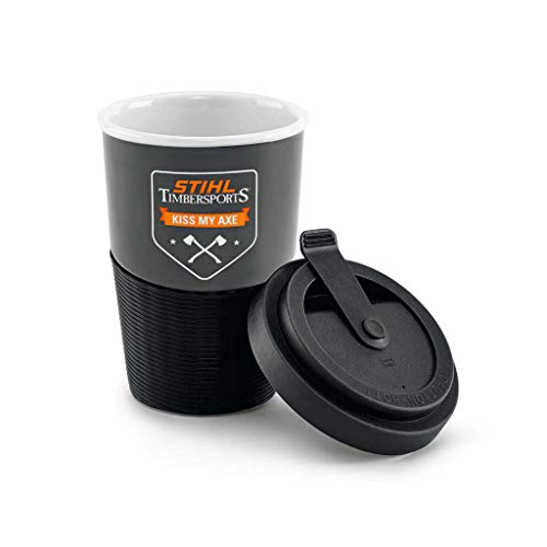 Stihl Unisex – Erwachsene Coffee-to-go-Becher Porzellan 0,3 l, Weiß, 1 Stück (1er Pack) von Stihl