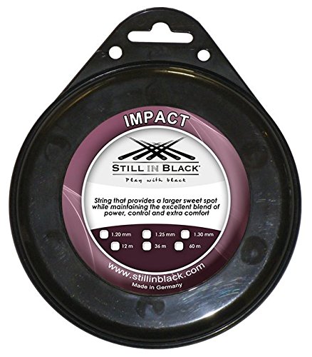 Still in Black Impact Garniture Tennisschlägersaiten Tennis, 1.20 mm x 12 m von Still in Black